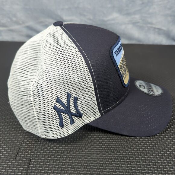 New Era 9FORTY A-Frame NY Yankees Stadium Patch Trucker Snapback Blue Hat Cap - Picture 5 of 12